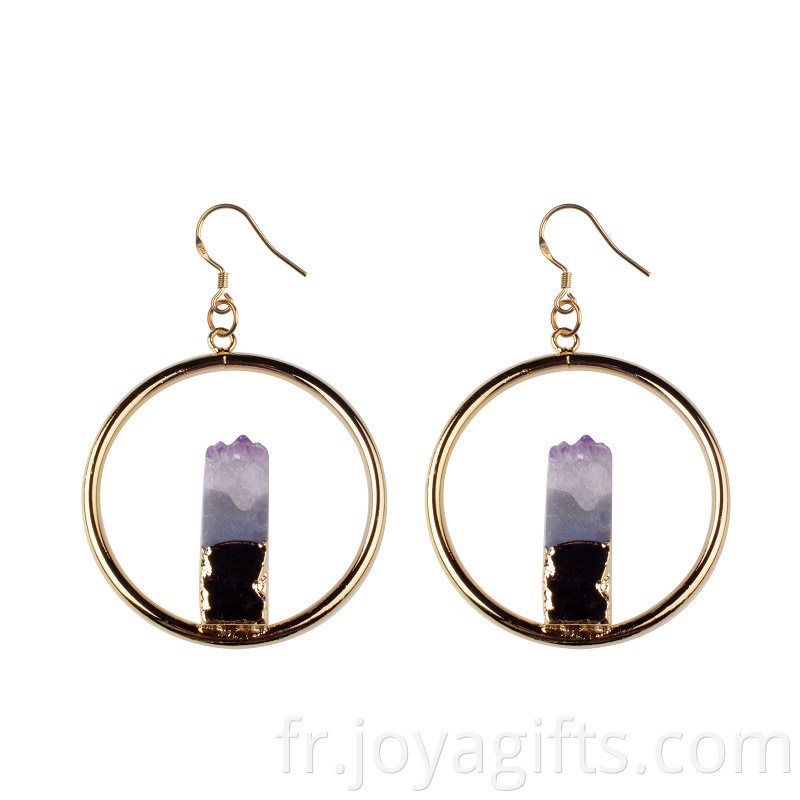 earring amethyst